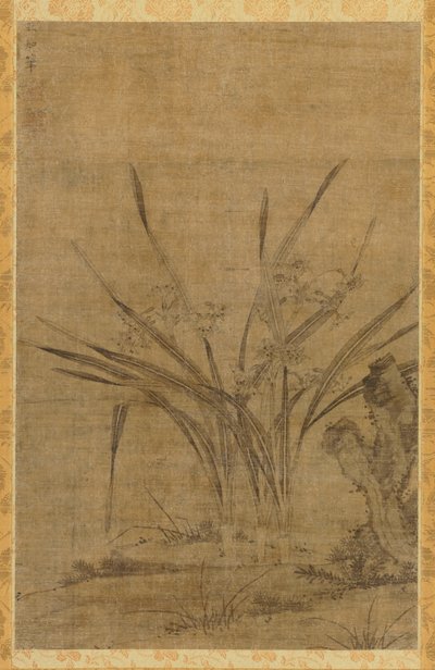 水仙と岩、1368-1644。 作： Lu Tianru