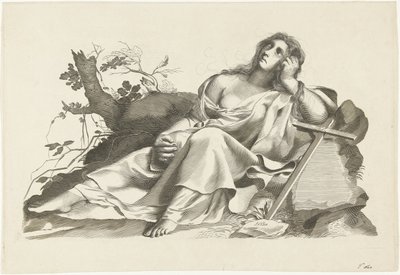 十字架に座る希望の擬人化 作： Lubertus Teunis van Deth