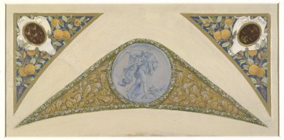 パリ市庁舎の祝祭階段のスケッチ：ライオン、1888年から1898年の間（油彩） 作： Luc Oliver Merson