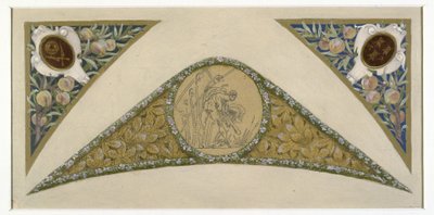 パリ市庁舎の祝祭階段のスケッチ：さそり、1888-1898年頃（油彩） 作： Luc Oliver Merson