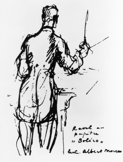 ラヴェルがボレロを行う 作： Luc Albert Moreau