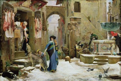 グッビオの狼、1877年。 作： Luc Olivier Merson