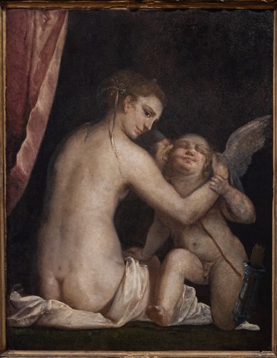 Fontanellato、Masone Labyrinth、Franco Maria Ricci Art Collection: 「ビーナスの目隠しキューピッド」 作： Luca Cambiaso