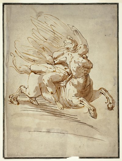 デイアニラのレイプ 作： Luca Cambiaso