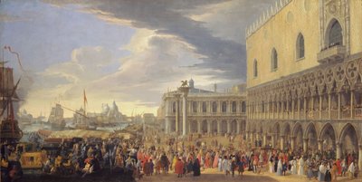 マンチェスター伯爵のヴェネツィア到着、1707-1710年。 作： Luca Carlevarijs