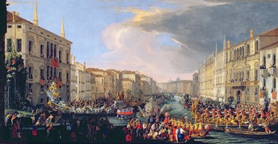 デンマークのフレデリック6世を称えるレガッタ（1671-1730）1709 作： Luca Carlevaris