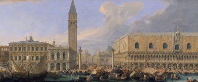 サンマルコ教会からのヴェネツィアのモロ、1709年頃 作： Luca Carlevaris