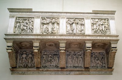 再建されたカントリア、1432-8年頃（大理石） 作： Luca Della Robbia