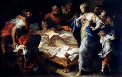アンティオコスとストラトニツェ、17世紀または18世紀初頭 作： Luca Giordano