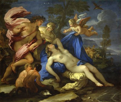 ナクソス島でテセウスに見捨てられたアリアドネ、1675～1680年頃。 作： Luca Giordano