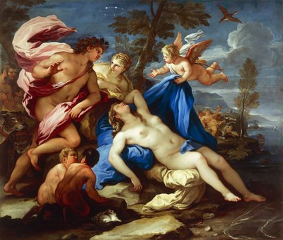 バッカスとアリアドネ」ルカ・ジョルダーノ作 油彩・キャンバス 作： Luca Giordano