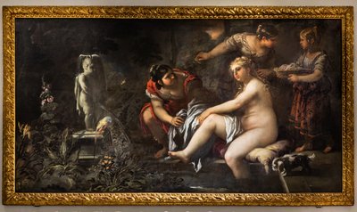 バテシバ、16世紀後半（キャンバスに油彩） 作： Luca Giordano