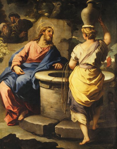 井戸でのキリストとサマリアの女、1697年頃 作： Luca Giordano