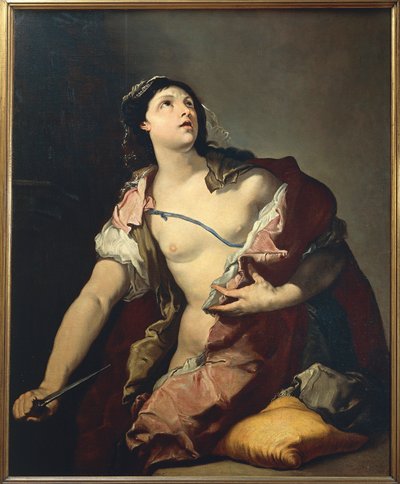 ルクレチアの死」 ルカ・ジョルダーノ作 油彩・キャンバス 作： Luca Giordano