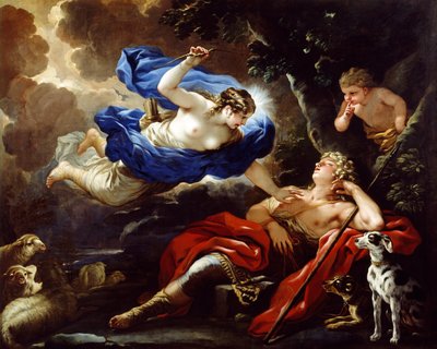 ルカ・ジョルダーノ作「ダイアナとエンディミオン」油彩・キャンバス 作： Luca Giordano