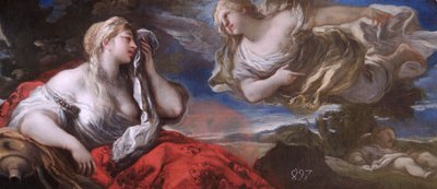砂漠のハガルとイシュマエル」 17～18世紀初頭 作： Luca Giordano