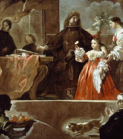 サンティステバン伯爵のためのベラスケスへのオマージュ 作： Luca Giordano