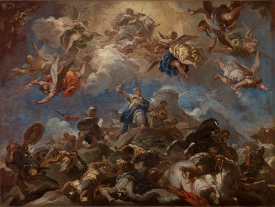 ホロフェルネスの首を見せるユディト 作： Luca Giordano