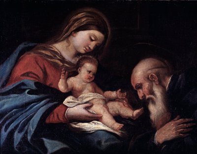 子連れの聖母と聖ベネディクト（油彩・キャンバス 作： Luca Giordano