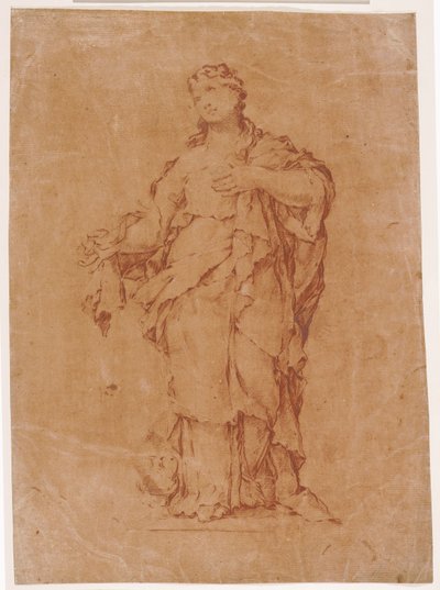 マグダラのマリア、アルガルディの彫像の後。 クイリナルのシルベスター 作： Luca Giordano