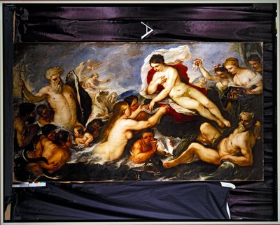 ネプチューンとアンフィトリテ（油彩・キャンバス） 作： Luca Giordano
