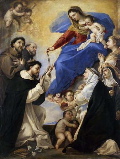 ロザリオの聖母 作： Luca Giordano