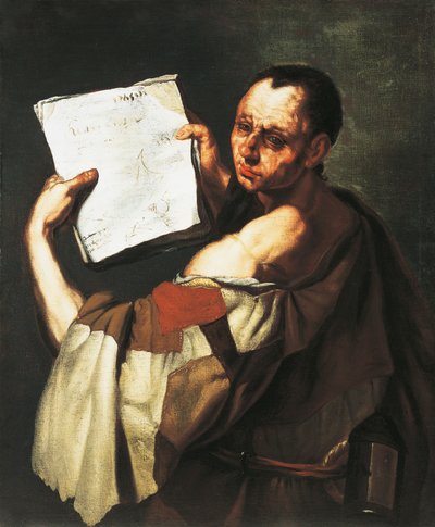 哲学者か聖人か（油彩・キャンバス 作： Luca Giordano