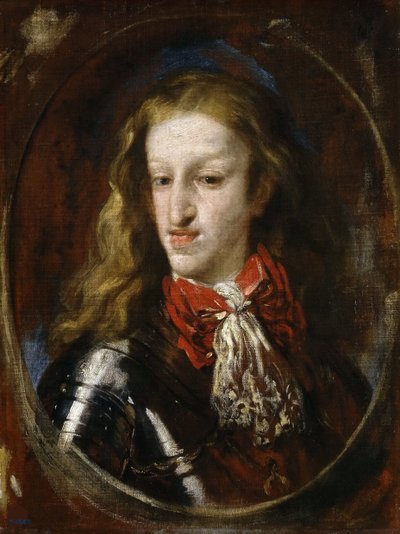スペインのシャルル2世の肖像、1693年。 作： Luca Giordano