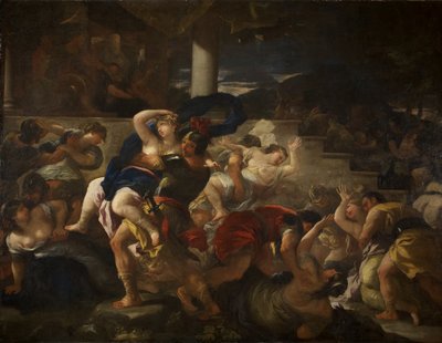 サビーン人女性のレイプ」1675年頃（油彩・キャンバス 作： Luca Giordano