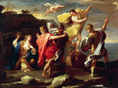 ルカ・ジョルダーノ作「リナルドとアルミーダ」油彩・キャンバス 作： Luca Giordano