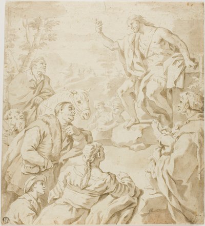 洗礼者聖ヨハネの説教 作： Luca Giordano