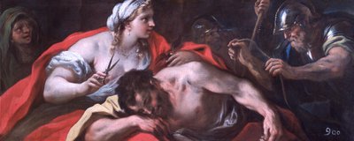 サムソンとデリラ、1696年頃（キャンバスに油彩） 作： Luca Giordano