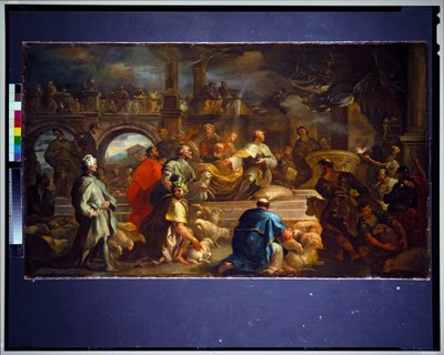 ソロモンの生け贄（キャンバス） 作： Luca Giordano