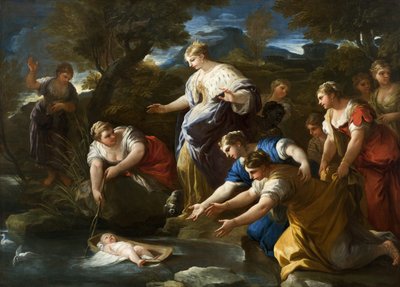 モーセの発見、1685-1690年 作： Luca Giordano