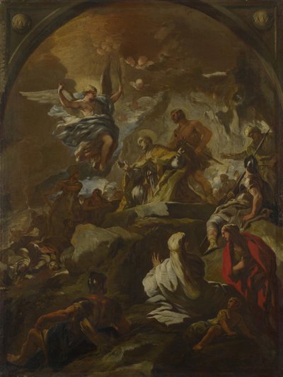 聖ヤヌアリウスの殉教、1690年頃。 作： Luca Giordano