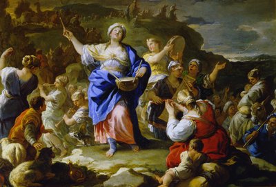 1687預言者ミリアムの歌 作： Luca Giordano