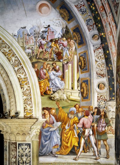 最後の審判」のフレスコ画サイクルからの「黙示録 作： Luca Signorelli