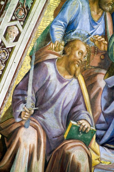 使徒たち、聖パウロの詳細 作： Luca Signorelli