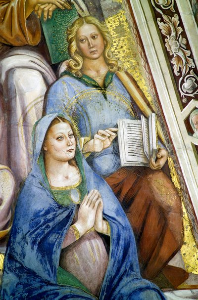 使徒たち、聖母のディテール 作： Luca Signorelli