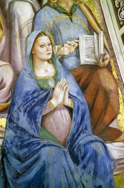 使徒たち、聖母のディテール 作： Luca Signorelli