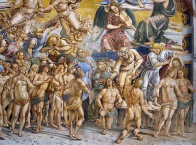 最後の審判」のフレスコ画「楽園の祝福」より 作： Luca Signorelli