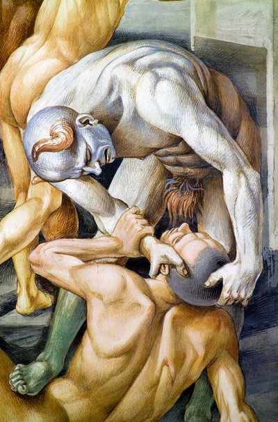 最後の審判のフレスコ画サイクルから、地獄で呪われた 作： Luca Signorelli