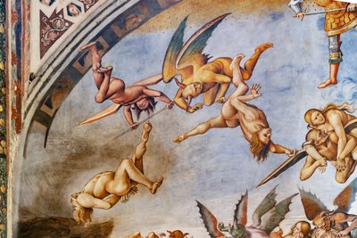 地獄にのろわれた、悪魔とのろわれた詳細 作： Luca Signorelli