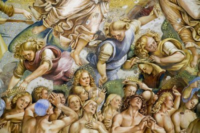 最後の審判」のフレスコ画のサイクルにある「エレクト 作： Luca Signorelli