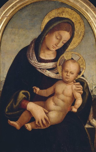 マドンナと子供、1510-1515年頃。 作： Luca Signorelli