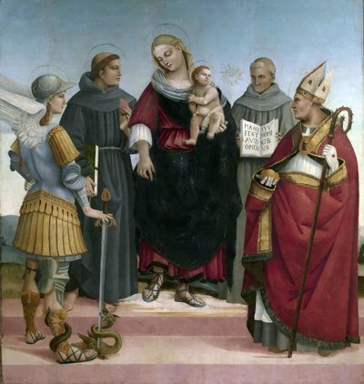 聖なる会話、1510～1515年頃。 作： Luca Signorelli