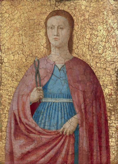 サンタ・アポロニア、1468-69年頃（テンペラ、金、パネル） 作： Luca Signorelli