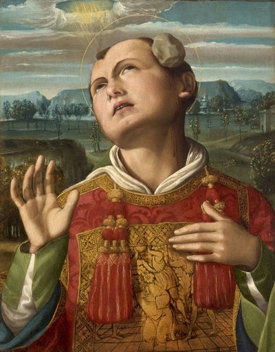 聖ステパノの投石、1500-1505。 作： Luca Signorelli