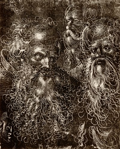 様々な頭部の研究 作： Lucas (school of) Cranach