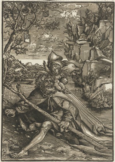 幼子キリストを抱く聖クリストフ 作： Lucas Cranach